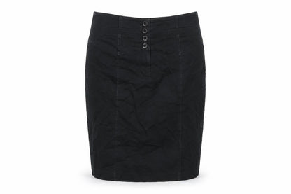 Red Herring Womens Black Polyester Straight & Pencil Skirt Size 10 Zip