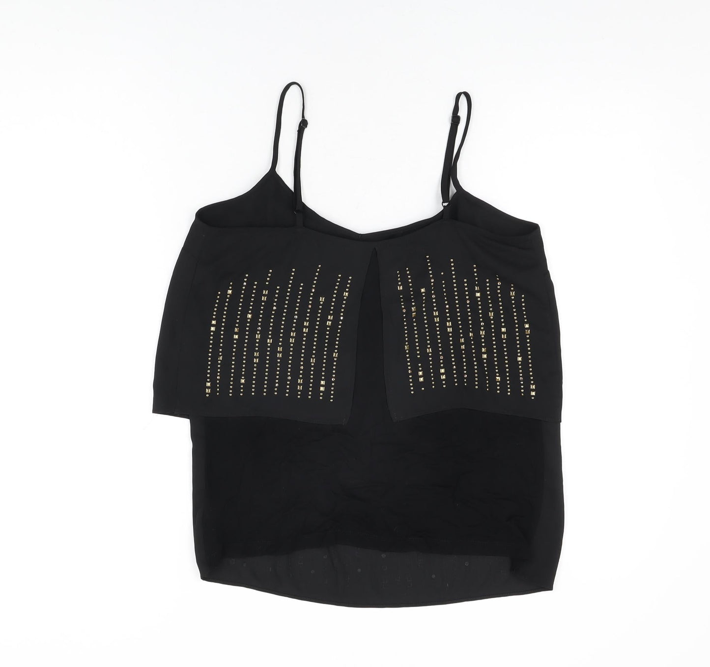 Womens UK Size 10 NEXT Black Camisole T-Shirt