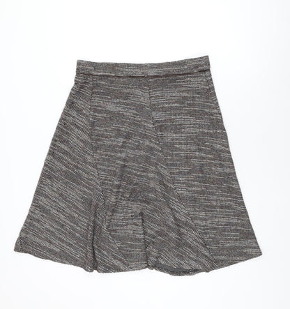 Marks and Spencer Womens Brown Polyester Swing Skirt Size 16