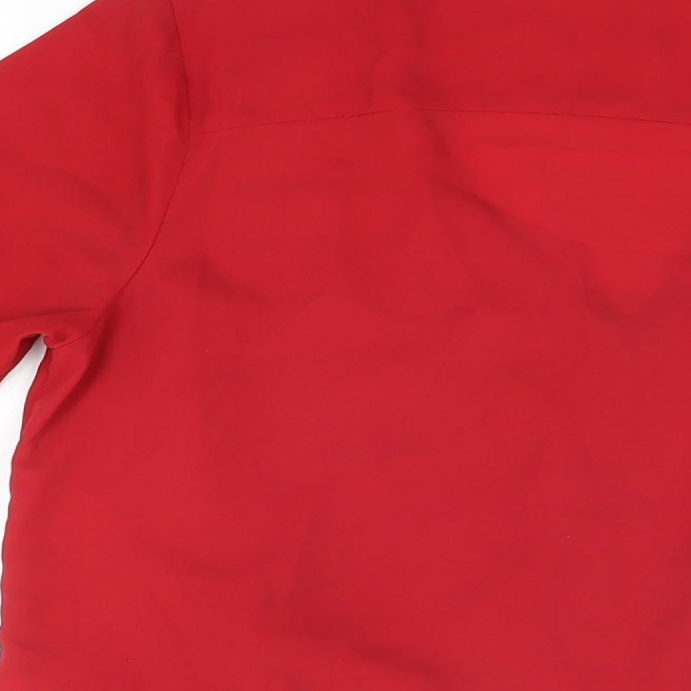 Womens UK Size 12 New Look Red Basic Blouse