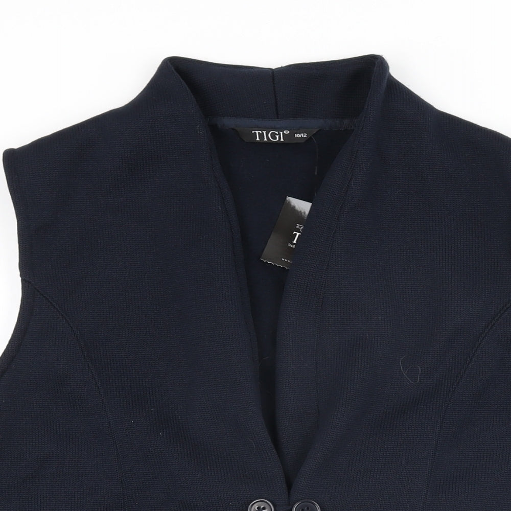 Womens UK Size 10 TIGI Blue Gilet