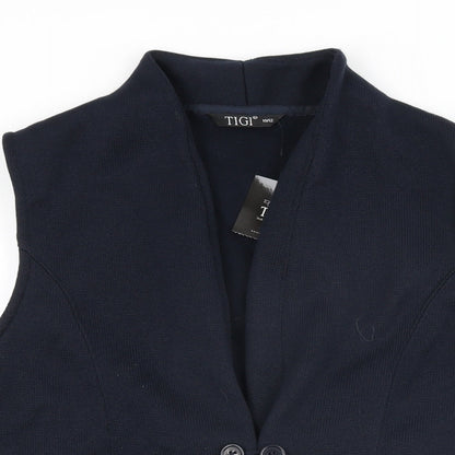Womens UK Size 10 TIGI Blue Gilet