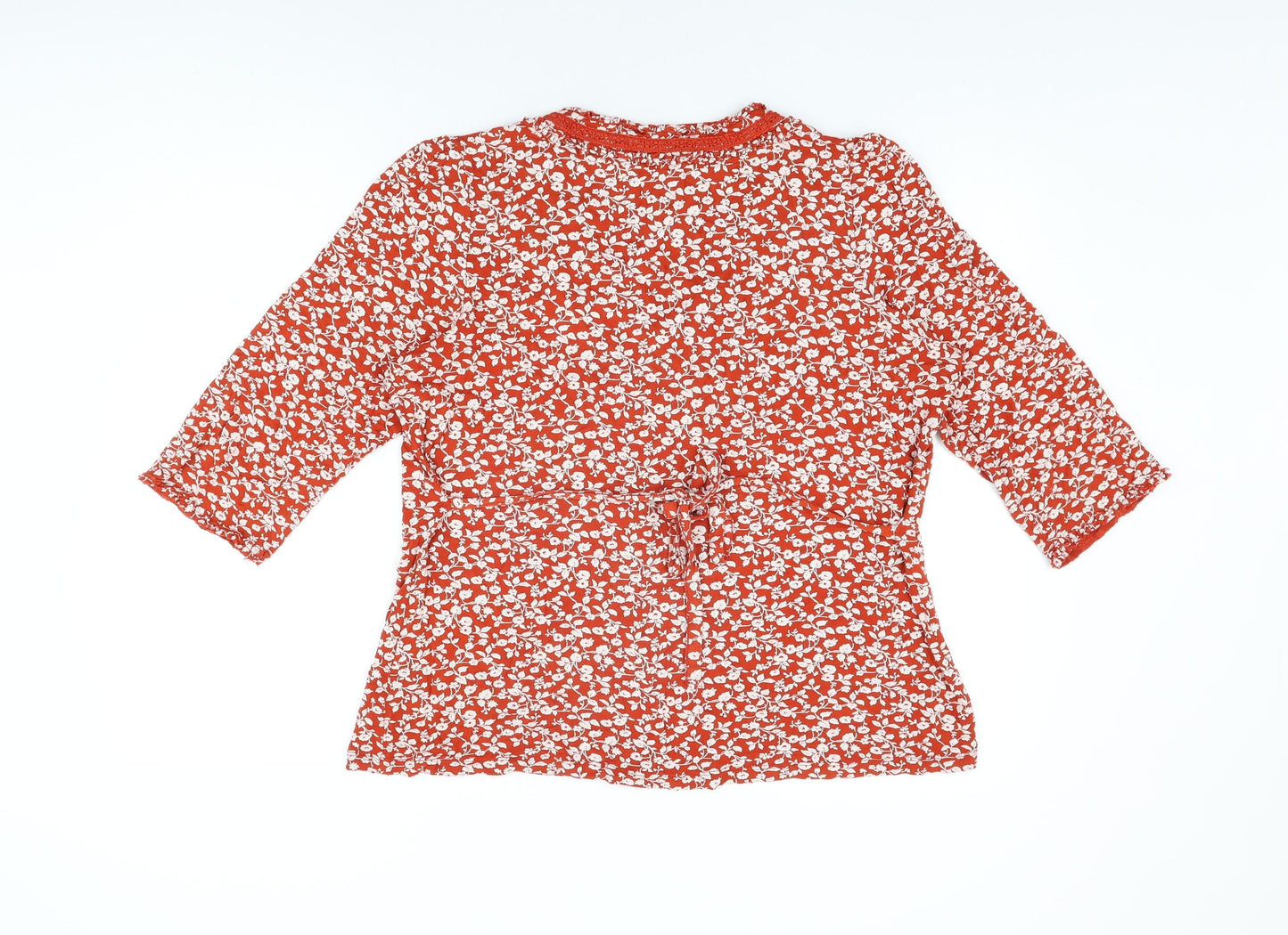 Womens UK Size 20 Rocha John Rocha Red Basic T-Shirt