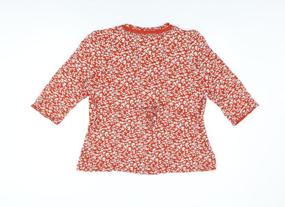 Womens UK Size 20 Rocha John Rocha Red Basic T-Shirt