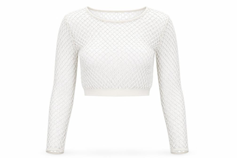 Womens UK Size 12 New Look White Cropped T-Shirt
