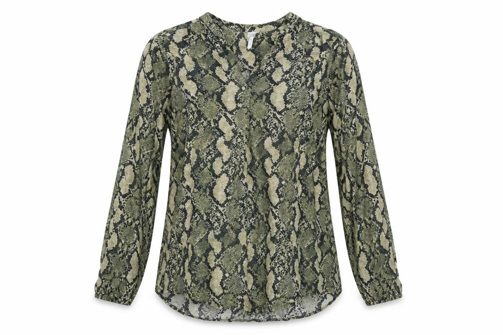 Womens UK Size 6 H&M Green Basic T-Shirt