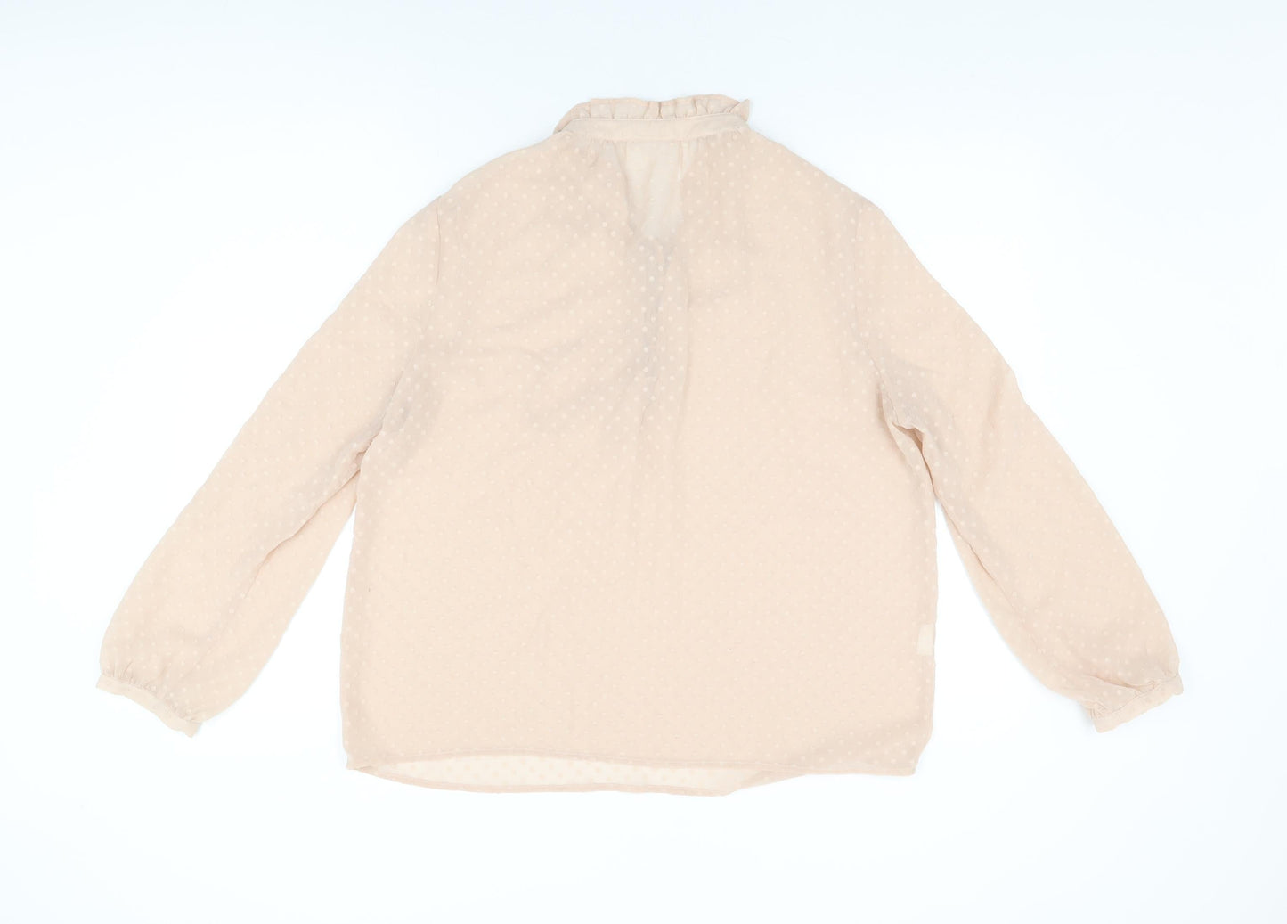 Womens UK Size L Mango Pink Basic Blouse