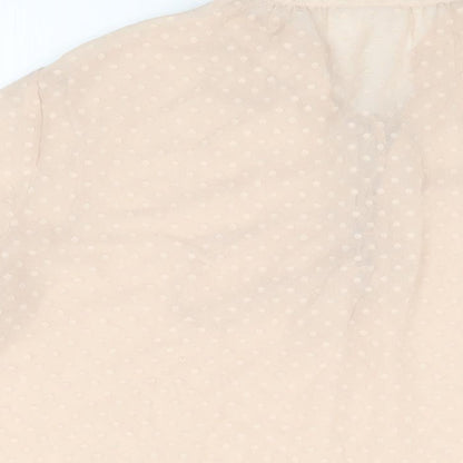 Womens UK Size L Mango Pink Basic Blouse