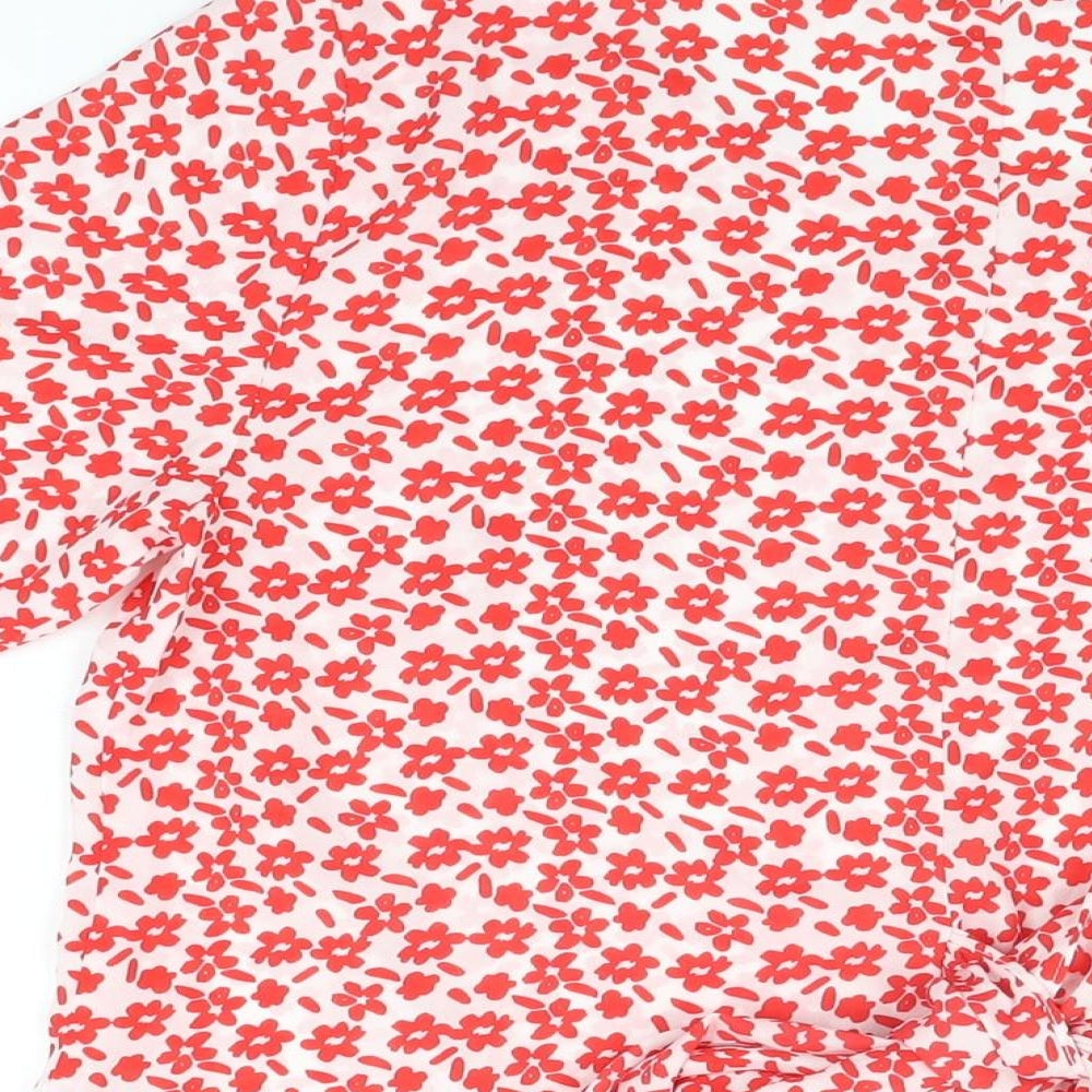 Womens UK Size 12 Kaleidoscope White Basic Blouse