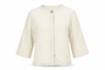 Womens UK Size 6 Orvis Beige Basic Button-Up