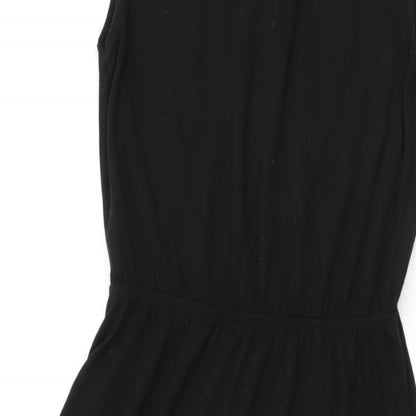 H&M Womens Black Polyester Maxi Size XS Round Neck Pullover