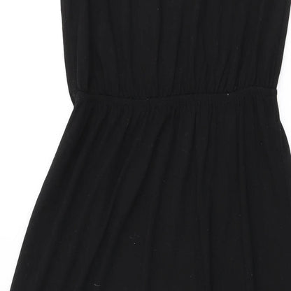 H&M Womens Black Polyester Maxi Size XS Round Neck Pullover