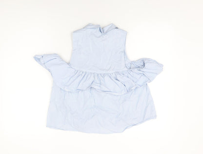 Womens UK Size M IVIVI Blue Basic T-Shirt