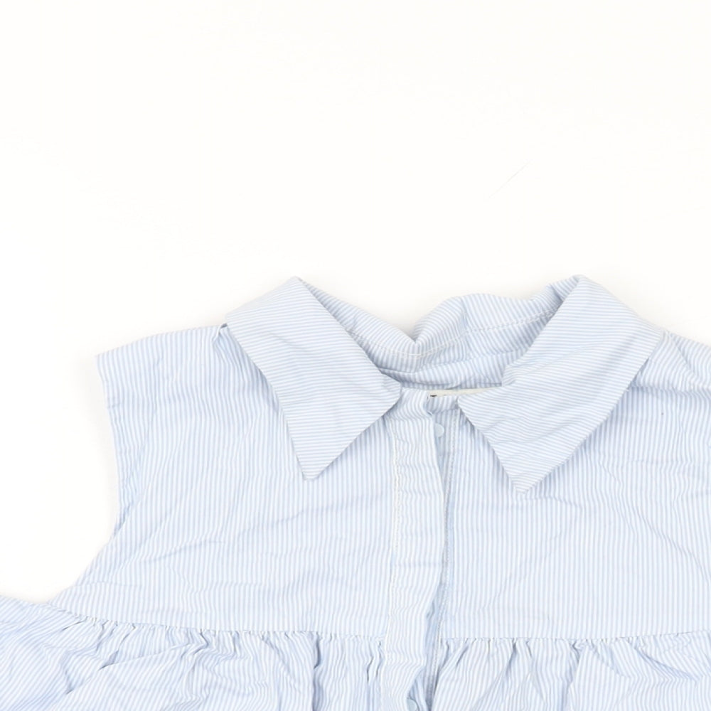 Womens UK Size M IVIVI Blue Basic T-Shirt