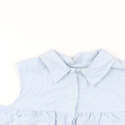 Womens UK Size M IVIVI Blue Basic T-Shirt
