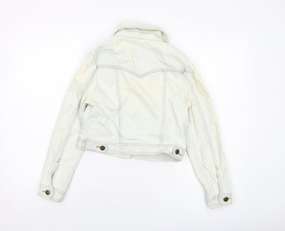 I Love H81 Womens Blue Jacket Size S Button