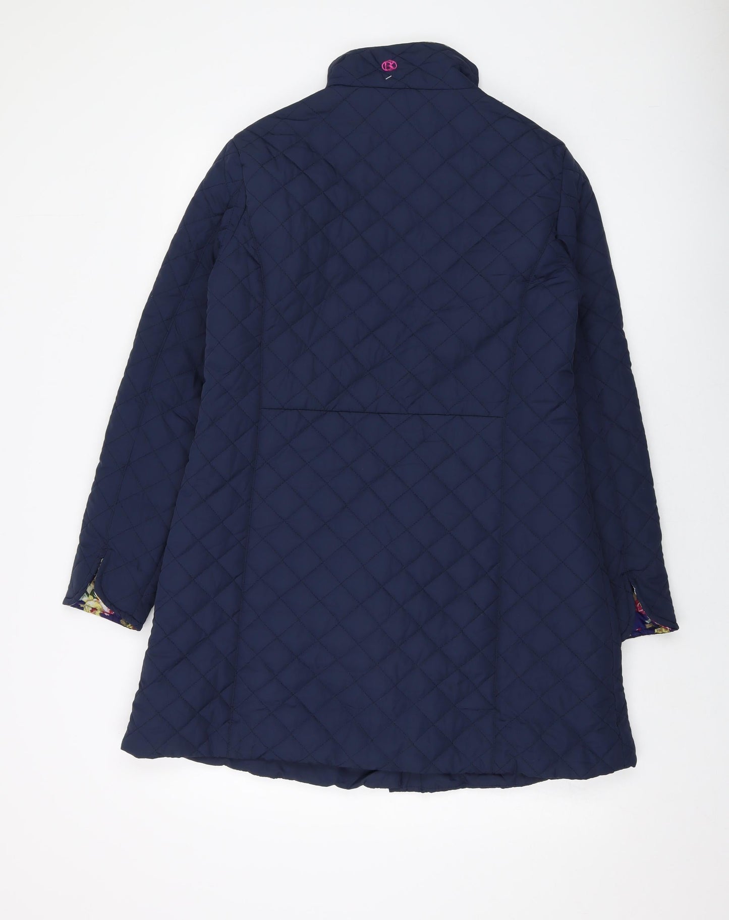 Womens UK Size 12 Betty Kay Blue Quilted Coat