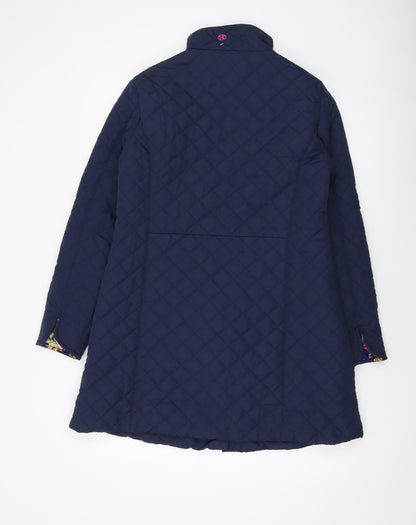 Womens UK Size 12 Betty Kay Blue Quilted Coat