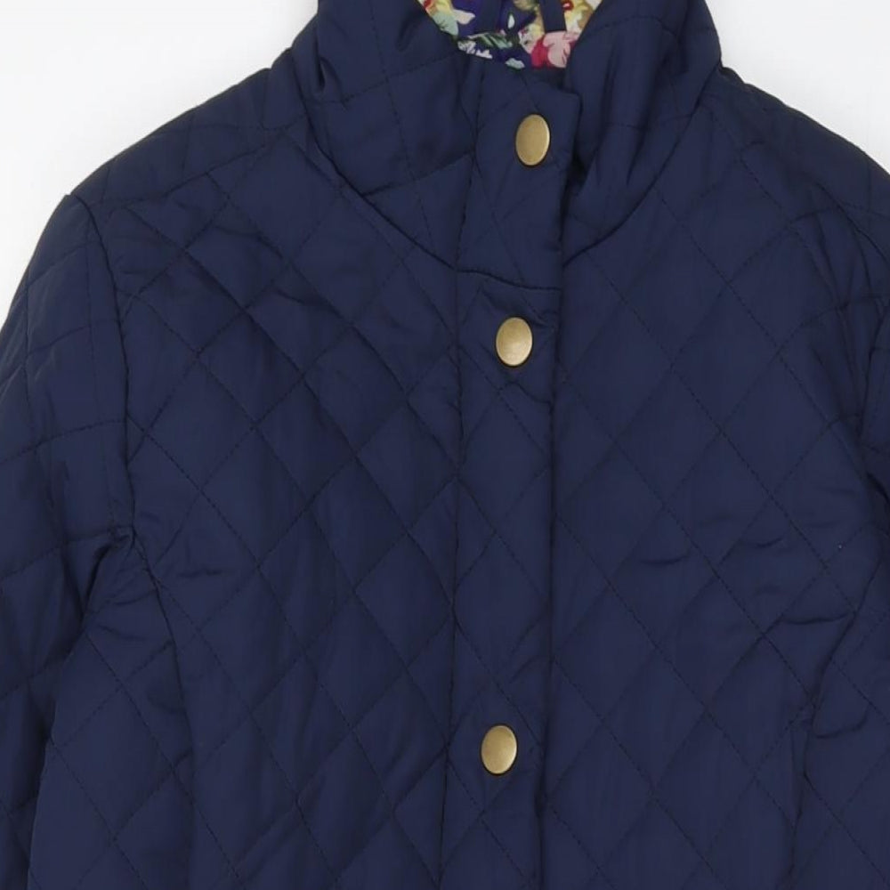 Womens UK Size 12 Betty Kay Blue Quilted Coat