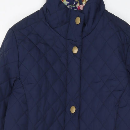 Womens UK Size 12 Betty Kay Blue Quilted Coat