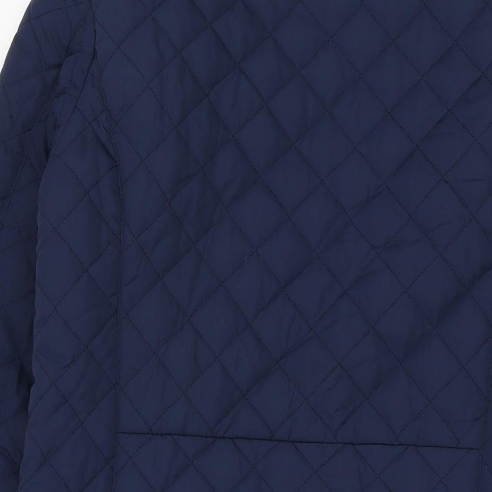 Womens UK Size 12 Betty Kay Blue Quilted Coat