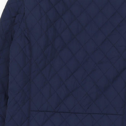 Womens UK Size 12 Betty Kay Blue Quilted Coat