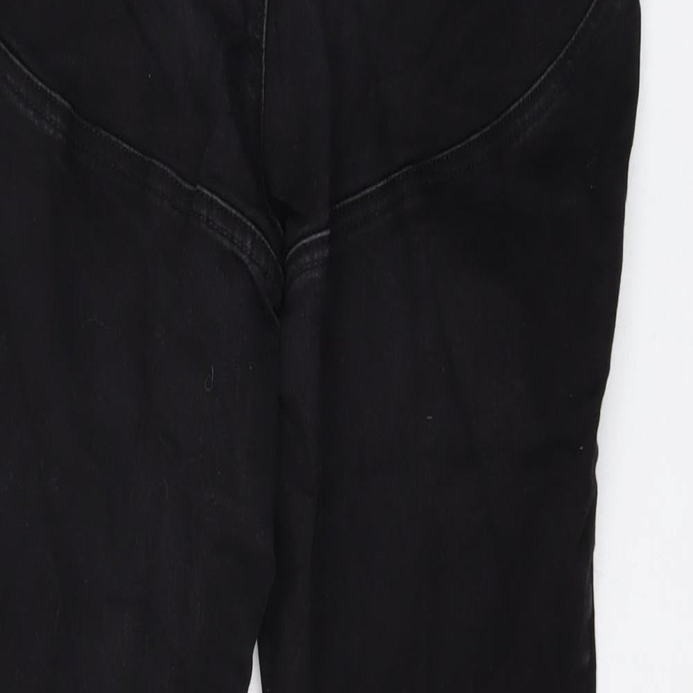 Asoos Womens Black Cotton Skinny Jeans Size 18 L25 in Regular Button