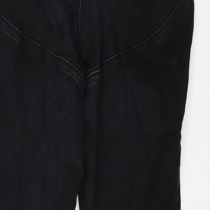 Asoos Womens Black Cotton Skinny Jeans Size 18 L25 in Regular Button