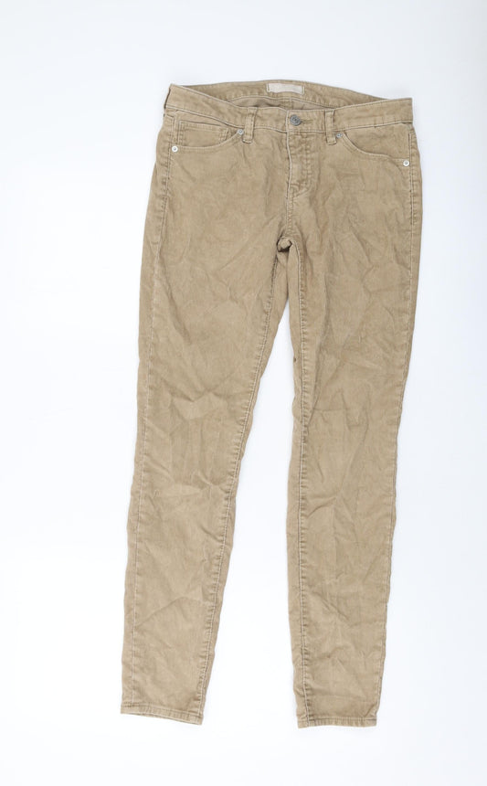 Womens UK Size 26 in Uniqlo Regular Fit  Beige Trousers
