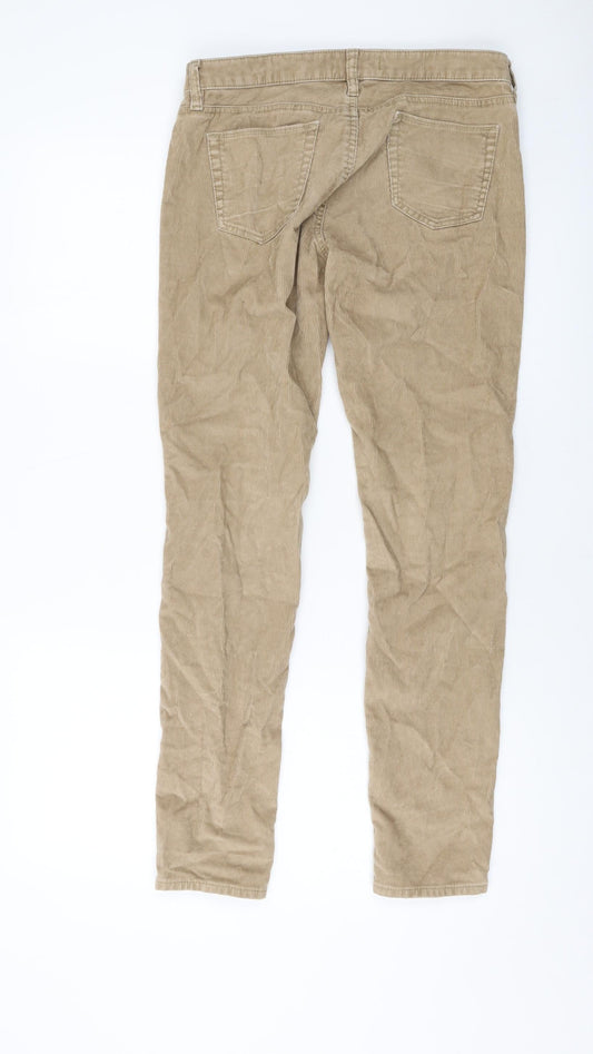Womens UK Size 26 in Uniqlo Regular Fit  Beige Trousers