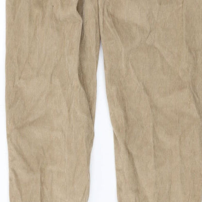 Womens UK Size 26 in Uniqlo Regular Fit  Beige Trousers