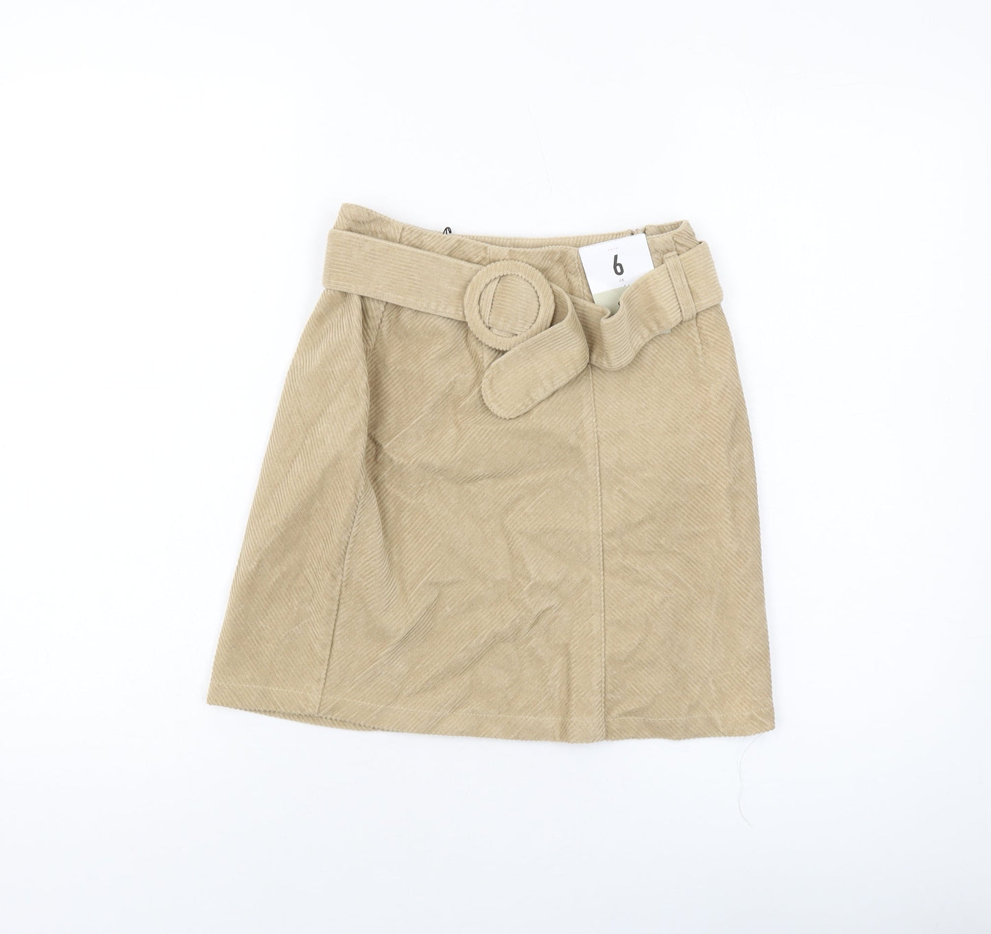 Womens UK Size 6 Denim & Co. Mini Corduroy Skirt