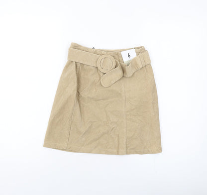 Womens UK Size 6 Denim & Co. Mini Corduroy Skirt