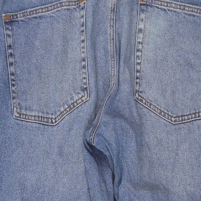 ASOS Womens Blue Cotton Mom Jeans Size 34 in L25 in Regular Button