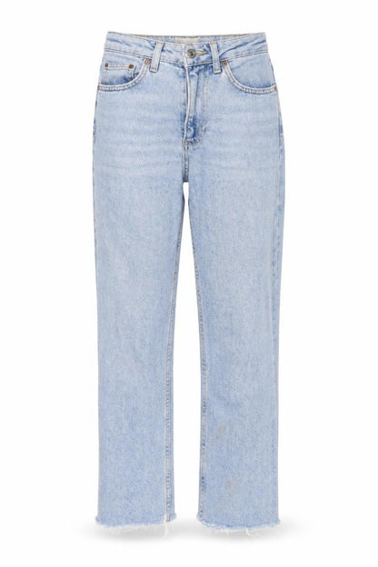 Womens UK Size 25 in Topshop Regular Fit Straight Blue Jeans