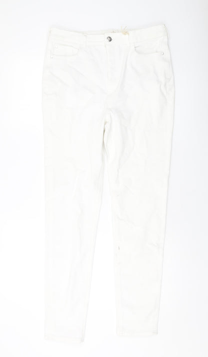 Womens UK Size 32 in Marks and Spencer Regular Fit Skinny Ivory Jeans