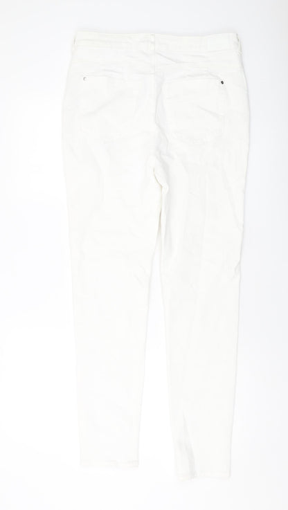 Womens UK Size 32 in Marks and Spencer Regular Fit Skinny Ivory Jeans