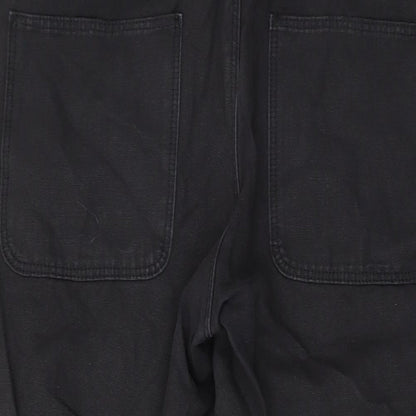 ASOS Womens Black Cotton Mom Jeans Size 34 in L27 in Regular Button