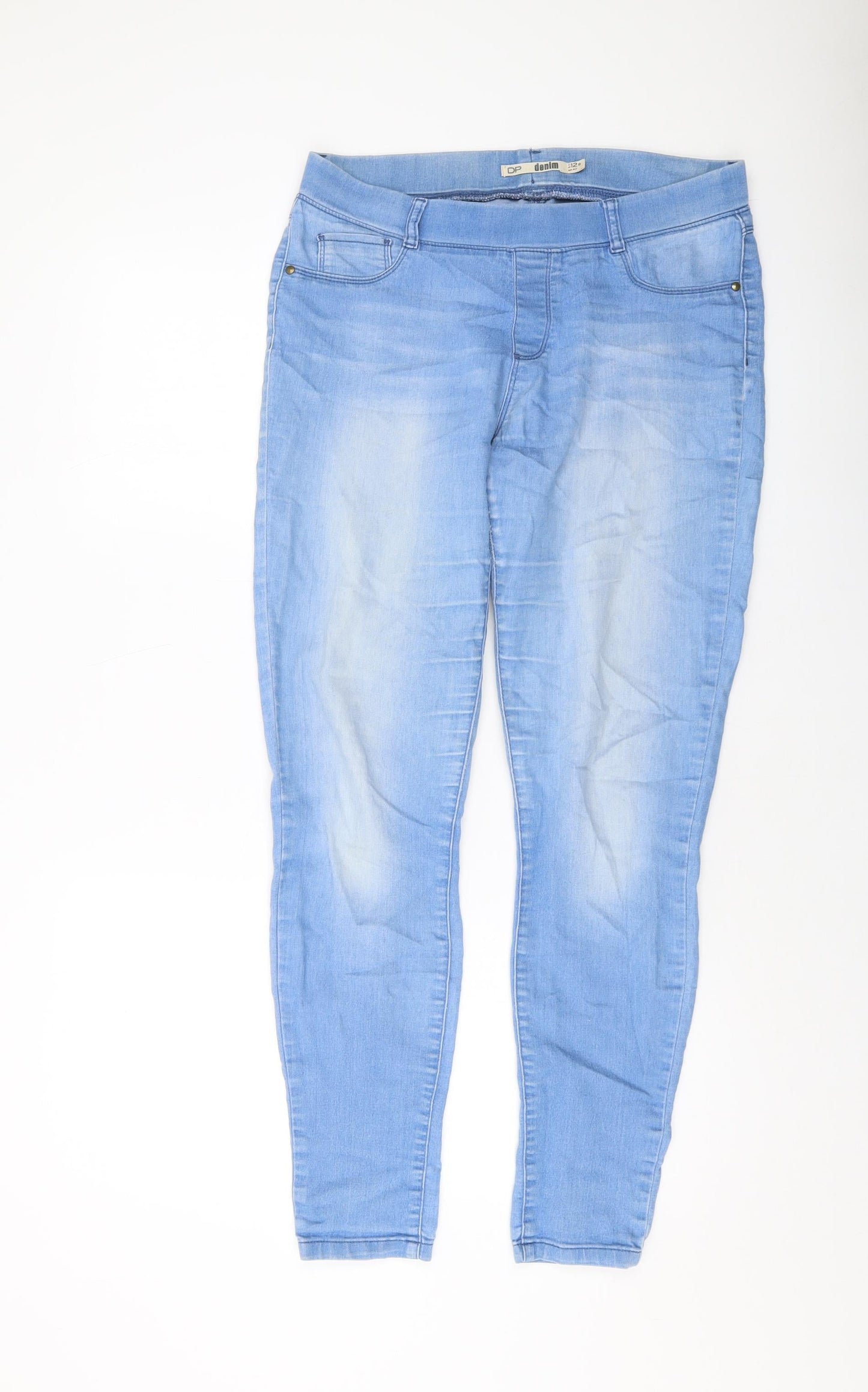 Dorothy Perkins Womens Blue Cotton Jegging Jeans Size 12 L29 in Regular