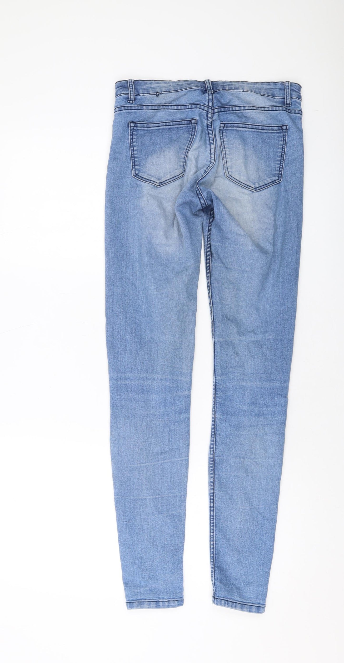 Womens UK Size 6 H&M Regular Fit Skinny Blue Jeans