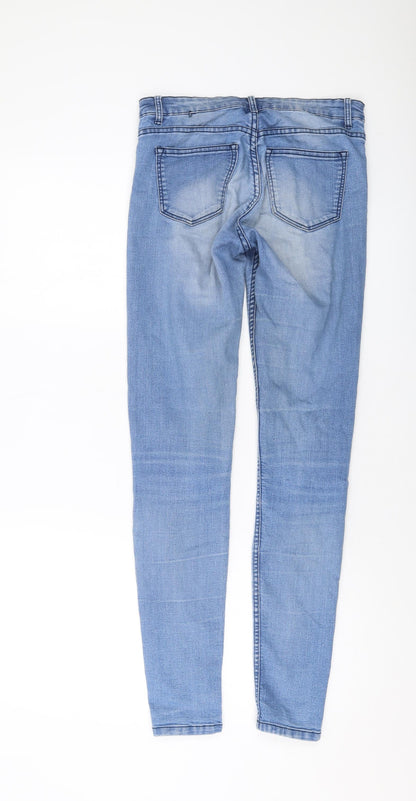 Womens UK Size 6 H&M Regular Fit Skinny Blue Jeans