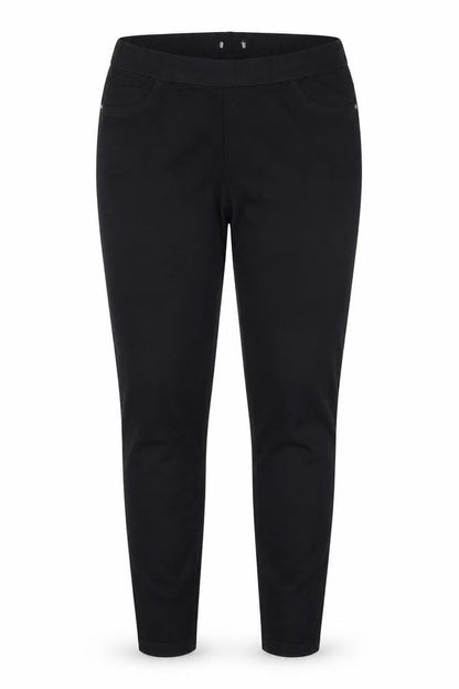 Tulchan Womens Black Cotton Jegging Jeans Size 16 L28 in Regular