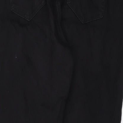 Tulchan Womens Black Cotton Jegging Jeans Size 16 L28 in Regular