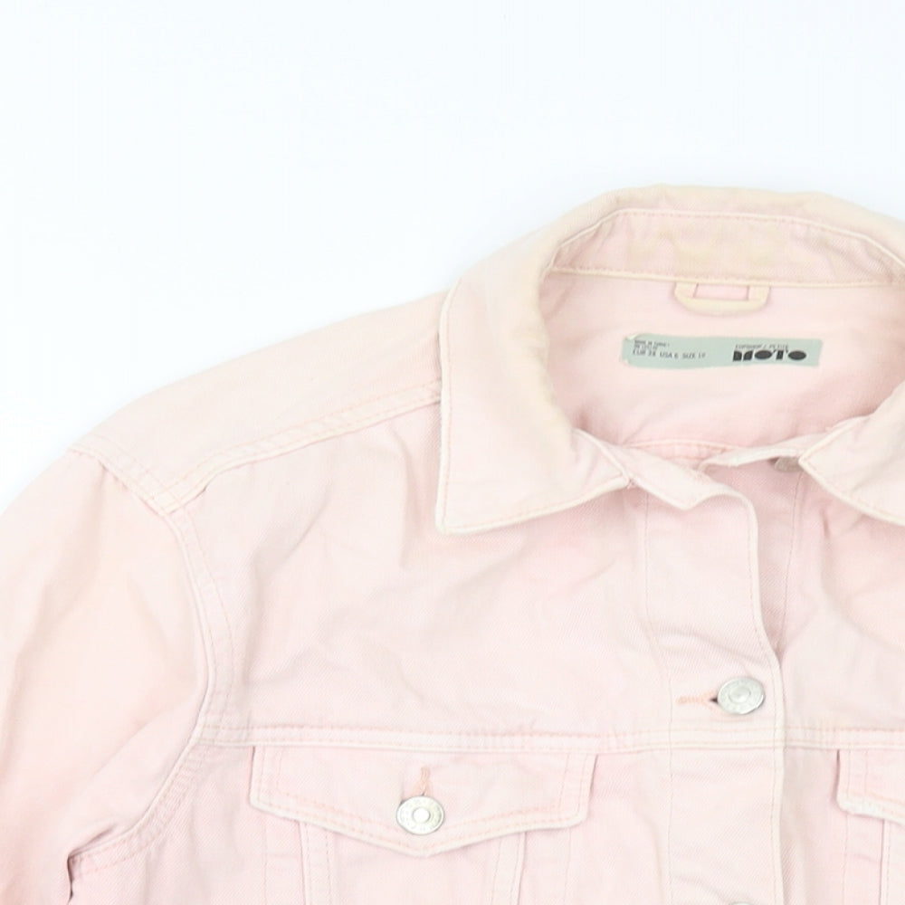 Womens UK Size 10 Topshop Pink Jacket