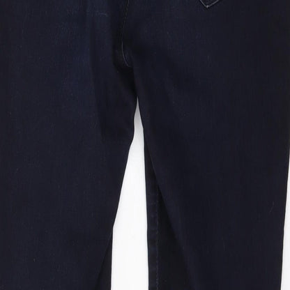Dorothy Perkins Womens Blue Cotton Skinny Jeans Size 12 L26 in Regular