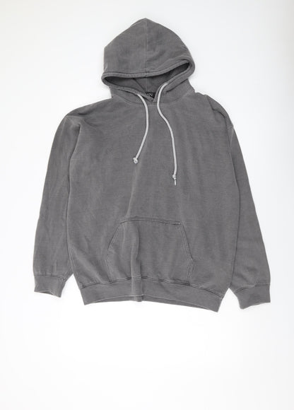 Mens UK Size S Boohoo Grey Pullover Hoodie