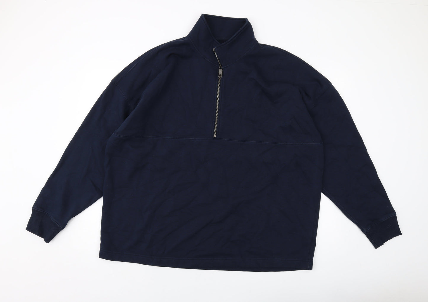 Mens UK Size 2XL Marks and Spencer Blue Pullover Sweatshirt