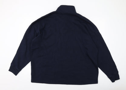 Mens UK Size 2XL Marks and Spencer Blue Pullover Sweatshirt