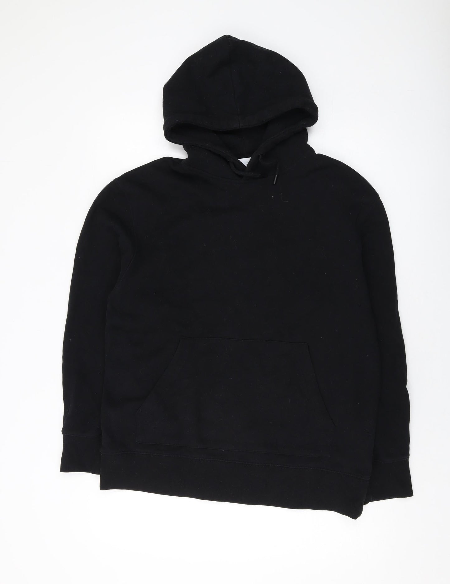 tO-MAN Mens Black Cotton Pullover Hoodie Size M