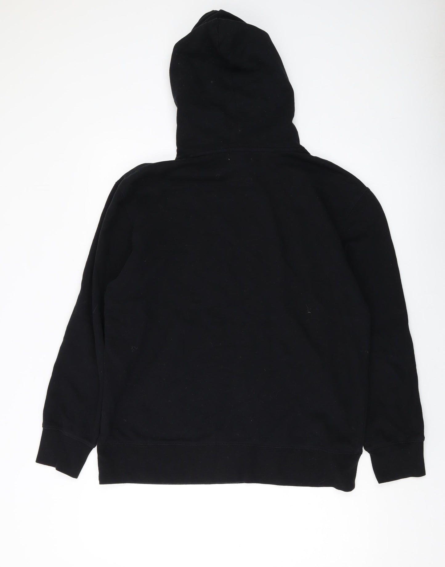 tO-MAN Mens Black Cotton Pullover Hoodie Size M